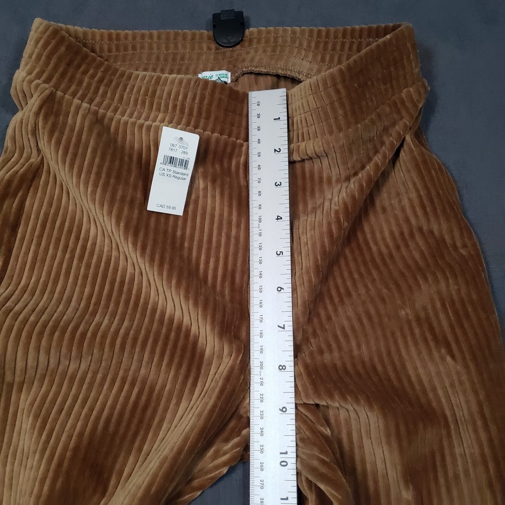 Aerie Flare Pants Womens XS Regular Brown Corduroy High Waisted Bell Bottoms - Picture 10 of 12